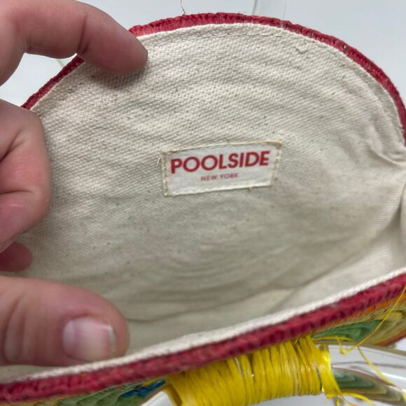 Poolside rainbow Le circle mini bag with gold chain - Picture 3 of 6